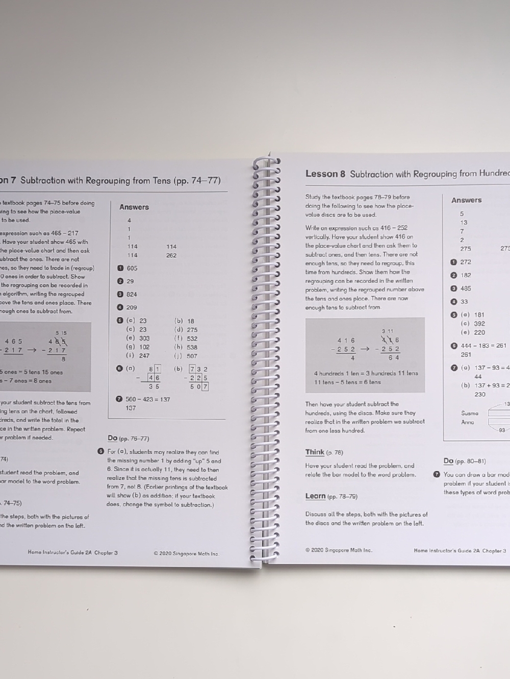 Dimensions Math Home Instructor’s Guide 2A - Picture 6 of 7
